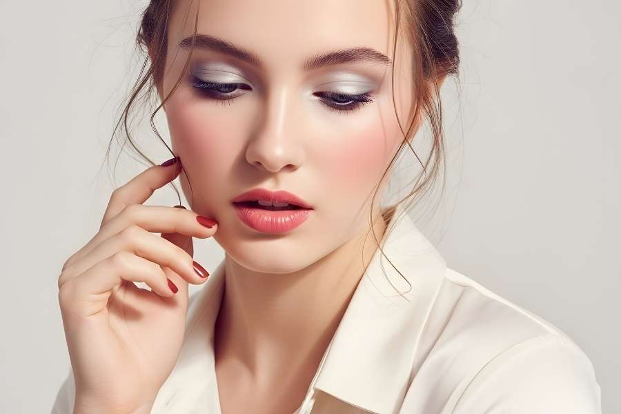 Femme aux paupières fardées illustrant comment faire tenir son maquillage plus longtemps.
